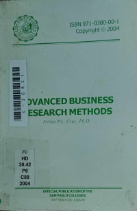 Image of Advanced business research methods