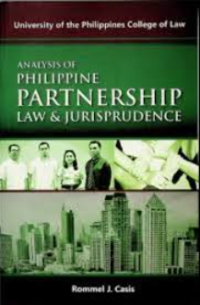 Image of Analysis of Philippine partnership law & jurisprudence