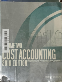 Image of Cost accounting; Principles and procedural applications