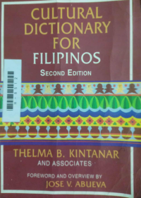 Image of Cultural Dictionary For Filipinos