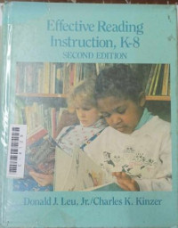Image of Effective reading instruction, K-8