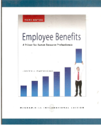 Image of Employee benefits a primer for human resource professional