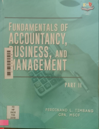 Image of Fundamentals of accountancy, business, and management