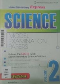 Image of Lower secondary express science : model examination papers