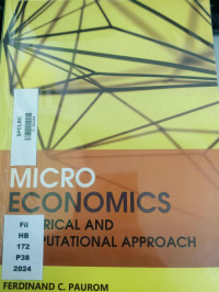Image of Micro economics  numerical and computational approach