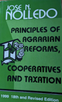 Image of Principles of agrarian reforms, cooperatives and taxation