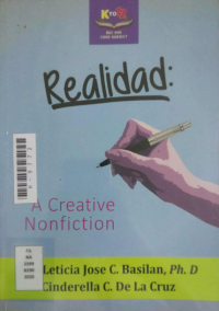Image of Realidad a creative nonfiction