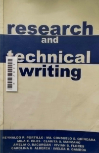 Image of Research and Technical Writing