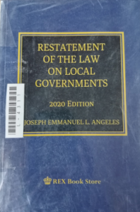 Image of Restatement of the law on local governments.