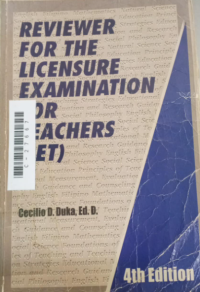 Image of Reviewer for the licensure examination for teachers (LET)