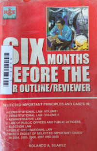 Image of Six months before the bar outline/reviewer