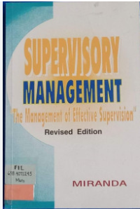 Image of Supervisory management 