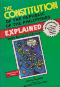 Image of The constitution of the Republic of the Philippines explained