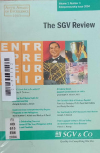 Image of The SGV review : entrepreneurship