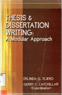 Image of Thesis & dissertation writing: a modular approach