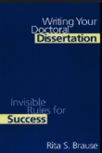Image of Writing your doctoral dissertation invisible rules for succes